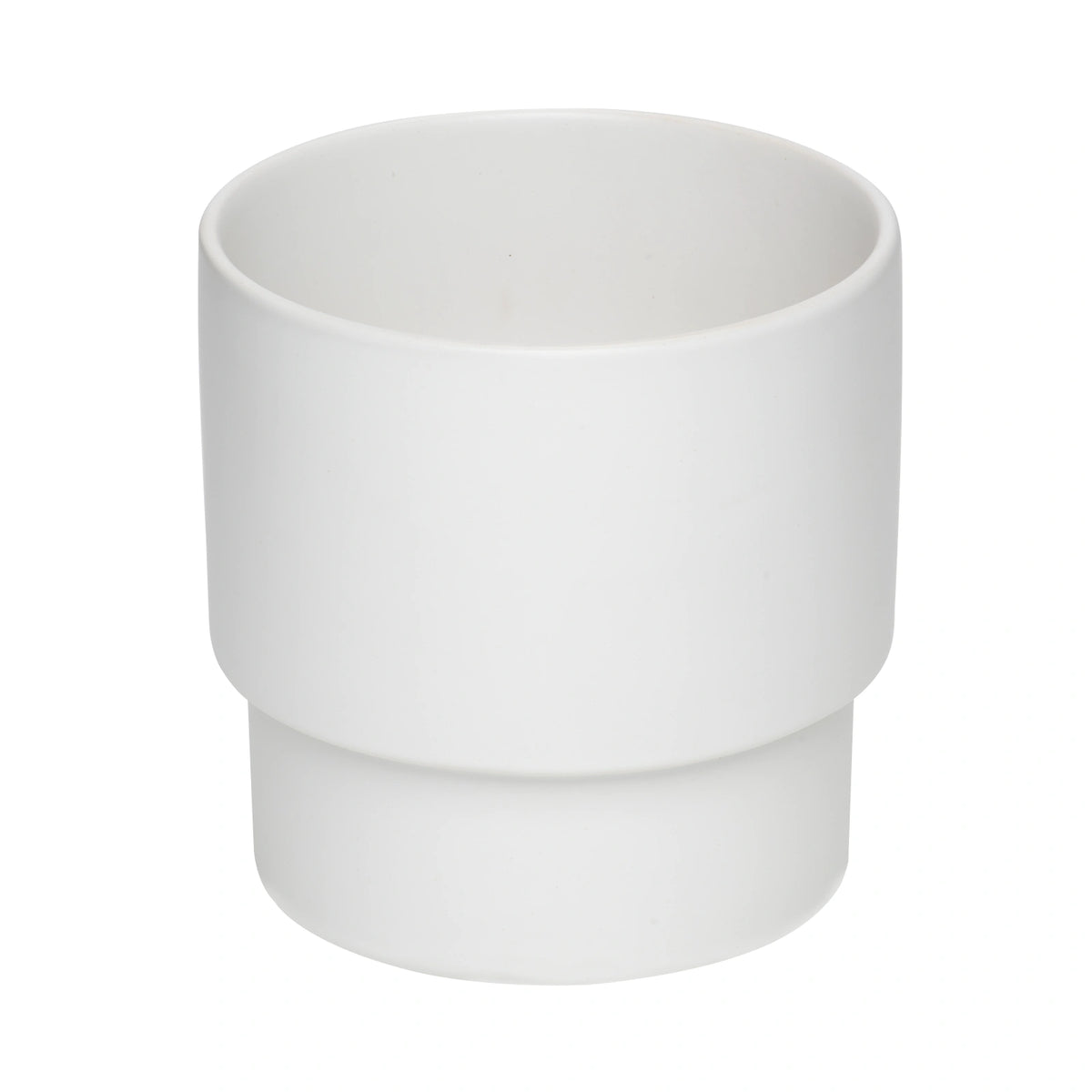 Moda 16cm White Eclipse Indoor Ceramic Pot