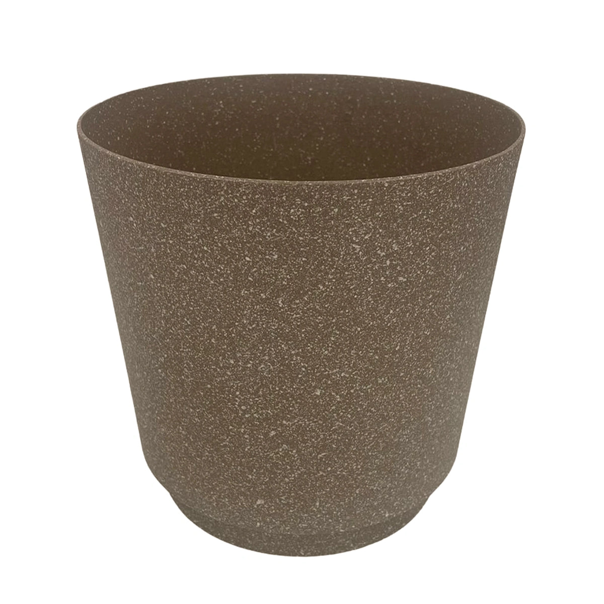 Moda 18cm Brown Round Stonelite Self-Watering Plastic Pot