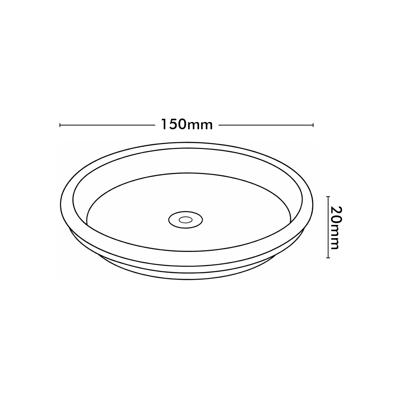 Moda 15cm Titanium Clay Saucer Waterproof In Bundle