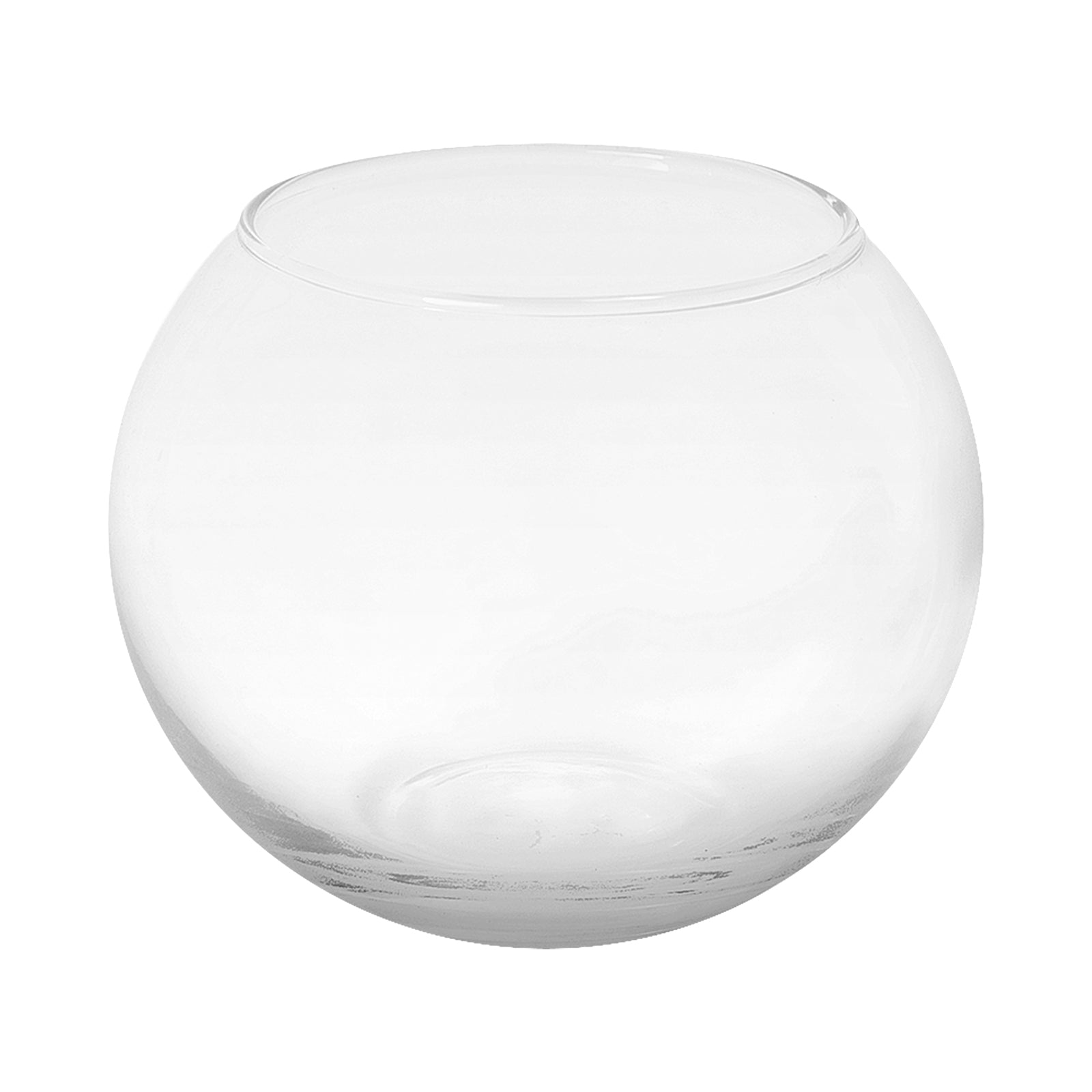 Moda 10cm Glass Bowl Planter, small round glass bowl pot for succulents and small indoor plants