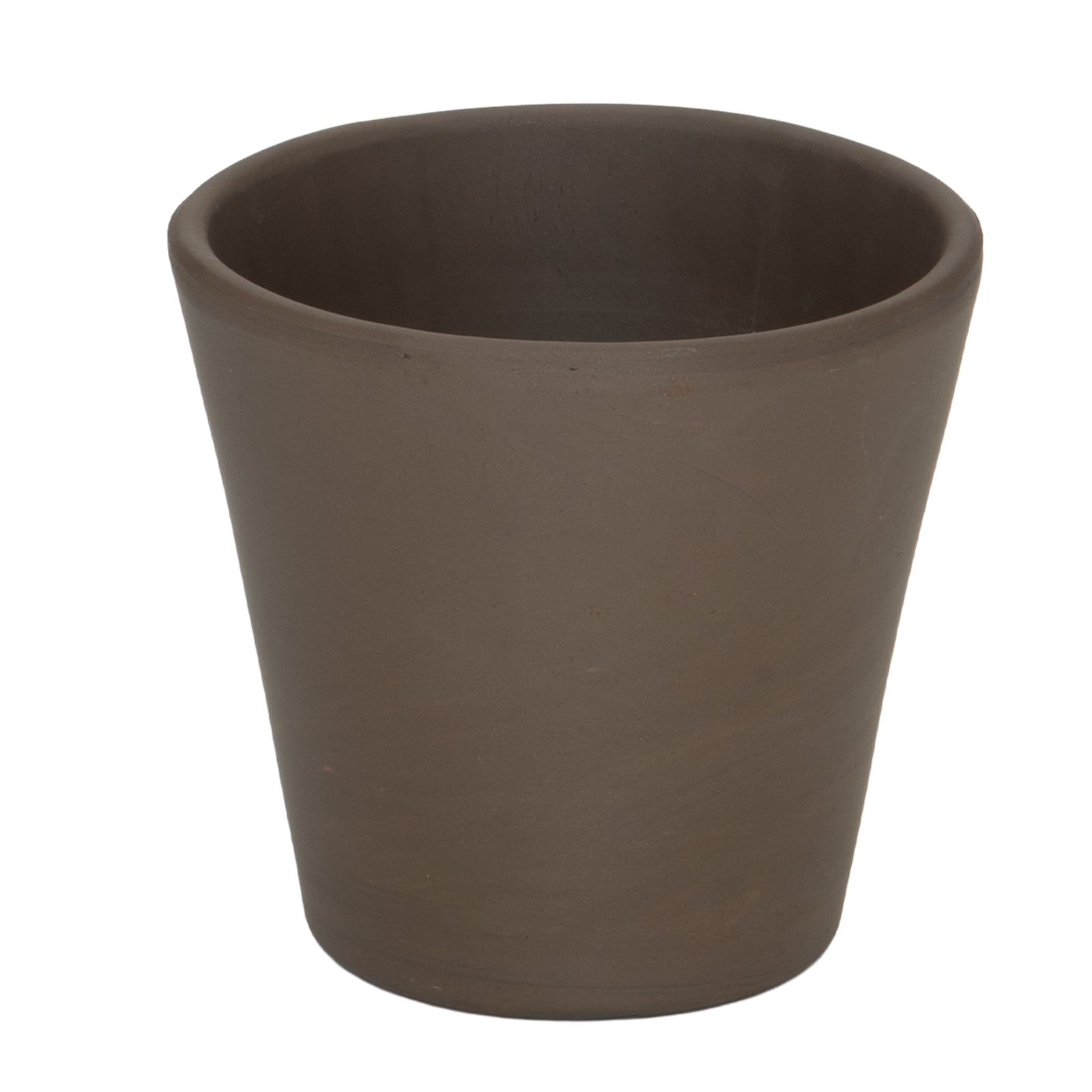 Moda 12x11cm Terracotta Cono Titanium Clay Pot