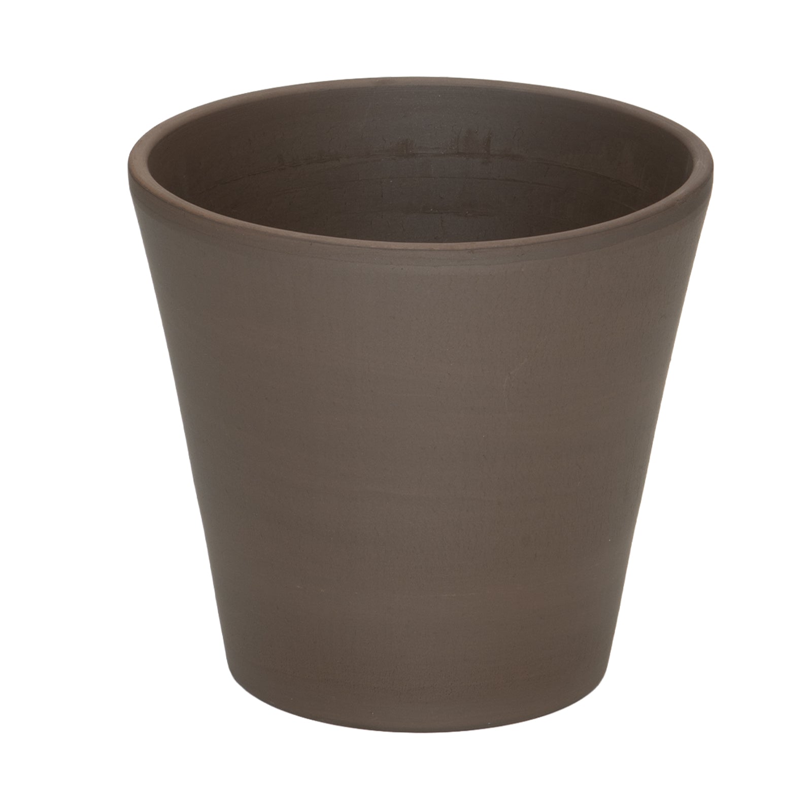Moda 16x14.7cm Terracotta Cono Titanium Clay Pot