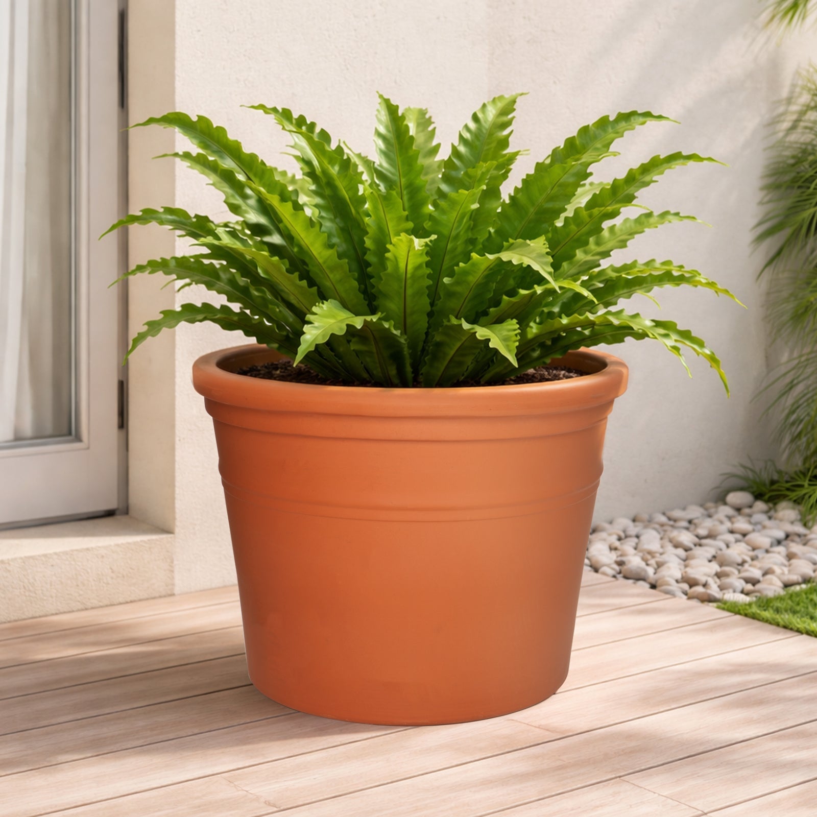 Moda 45x32.5cm Terracotta Mastello Red Clay Pot