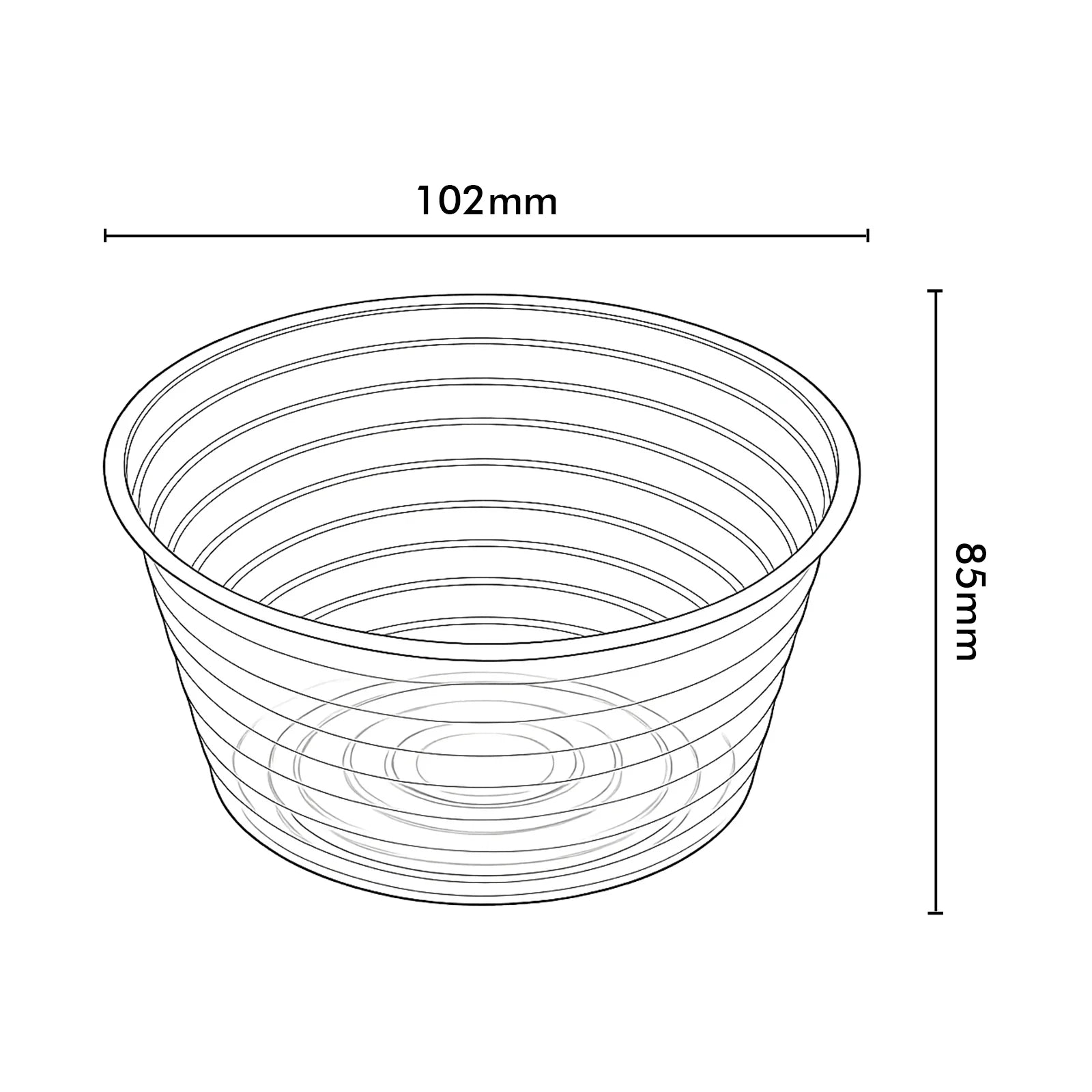 Moda 10.2cm Clear Vinyl Pot Liner, small transparent vinyl inner liner to protect decorative pots