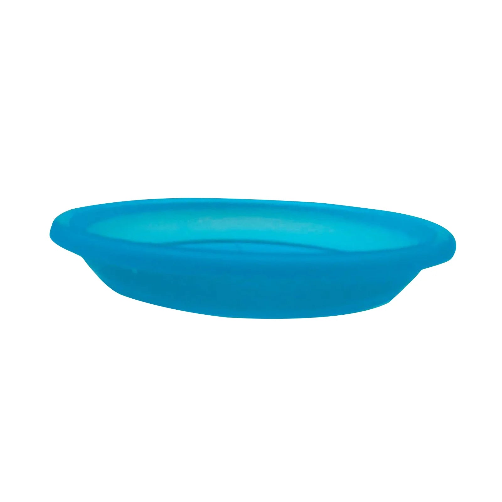 Moda 14cm Aqua Transparent Round Plant Saucer, small aqua clear plastic drip tray for indoor pots
