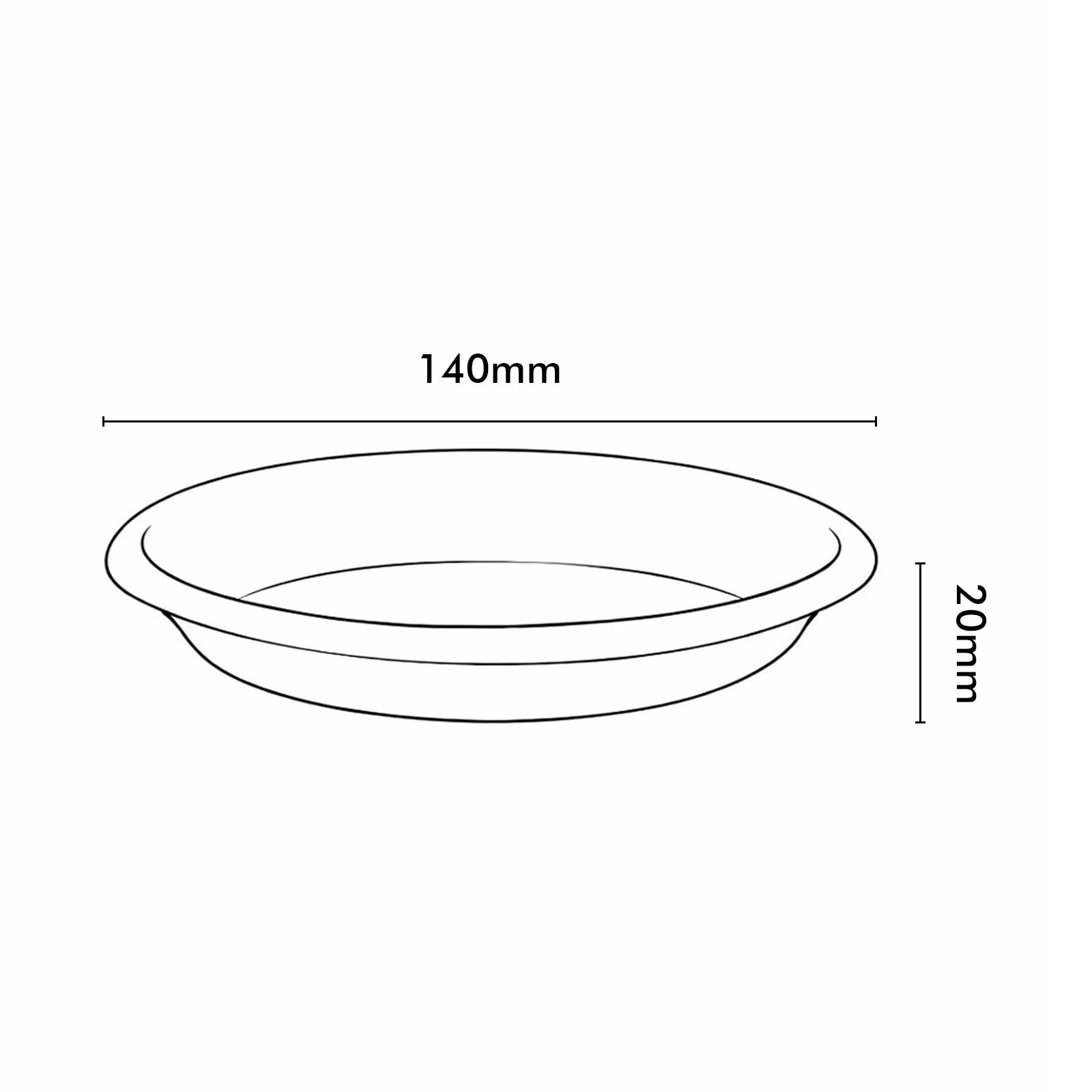 Moda 14cm Clear White Transparent Plant Saucer, small clear plastic drip tray for indoor pots