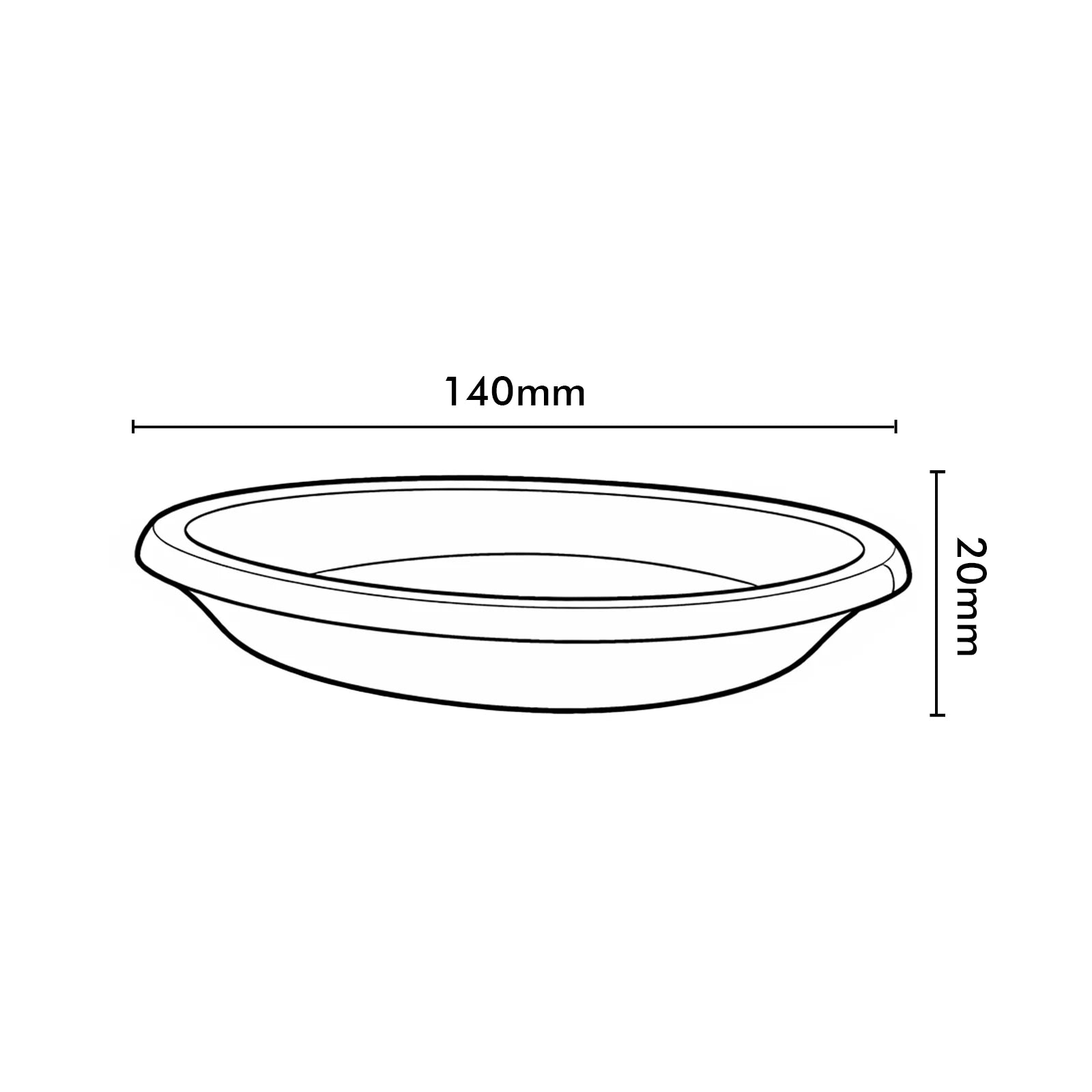 Moda 14cm Purple Transparent Round Plant Saucer, small purple clear plastic drip tray for indoor pots