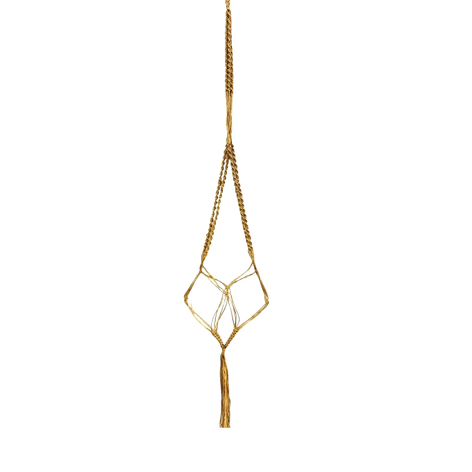Moda 155cm Boho Jute Macrame Pot Hanger, long natural jute rope hanging planter for indoor and outdoor plants
