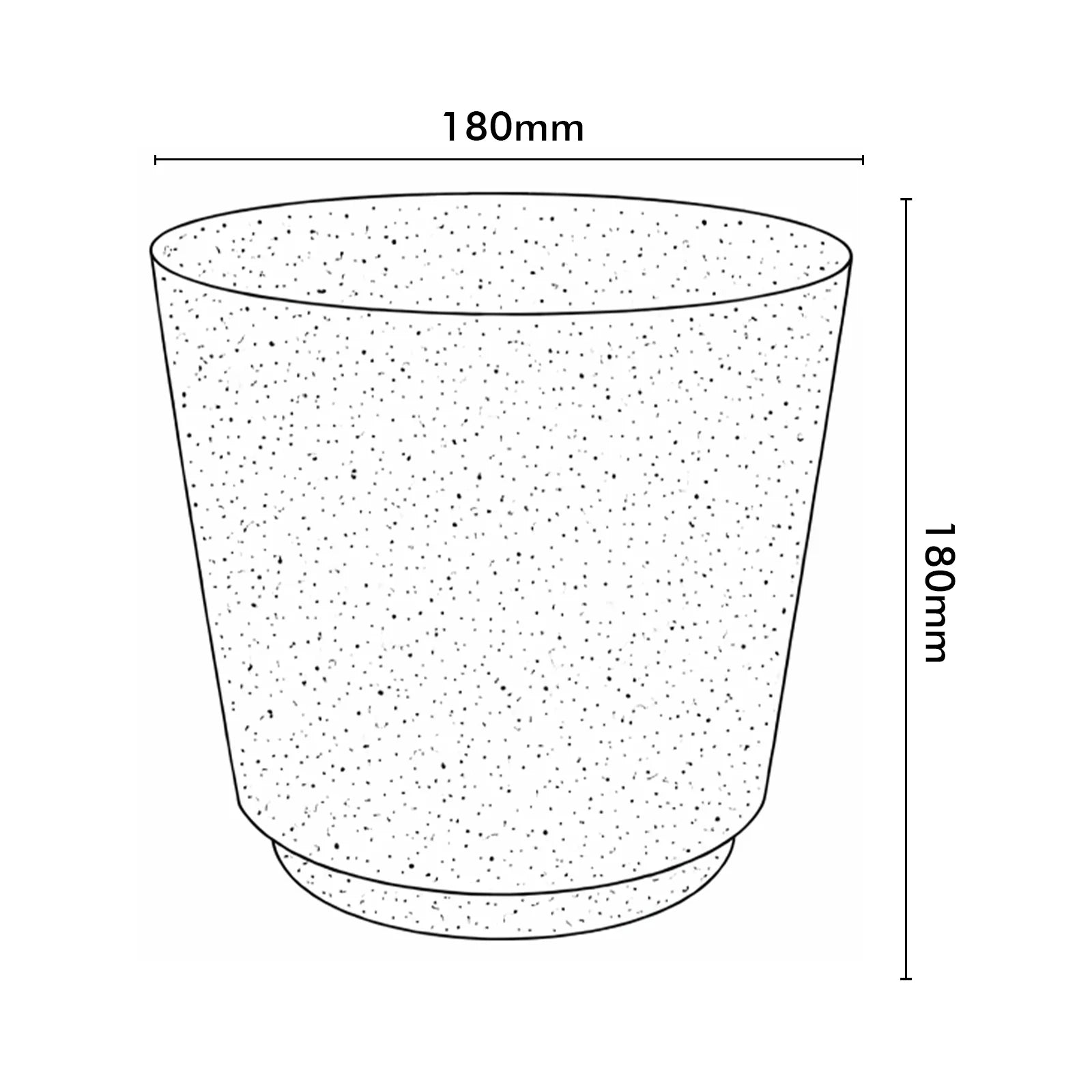 Moda 18cm Beige Round StoneLite Self-Watering Plastic Pot, small beige stone-look pot with self-watering reservoir