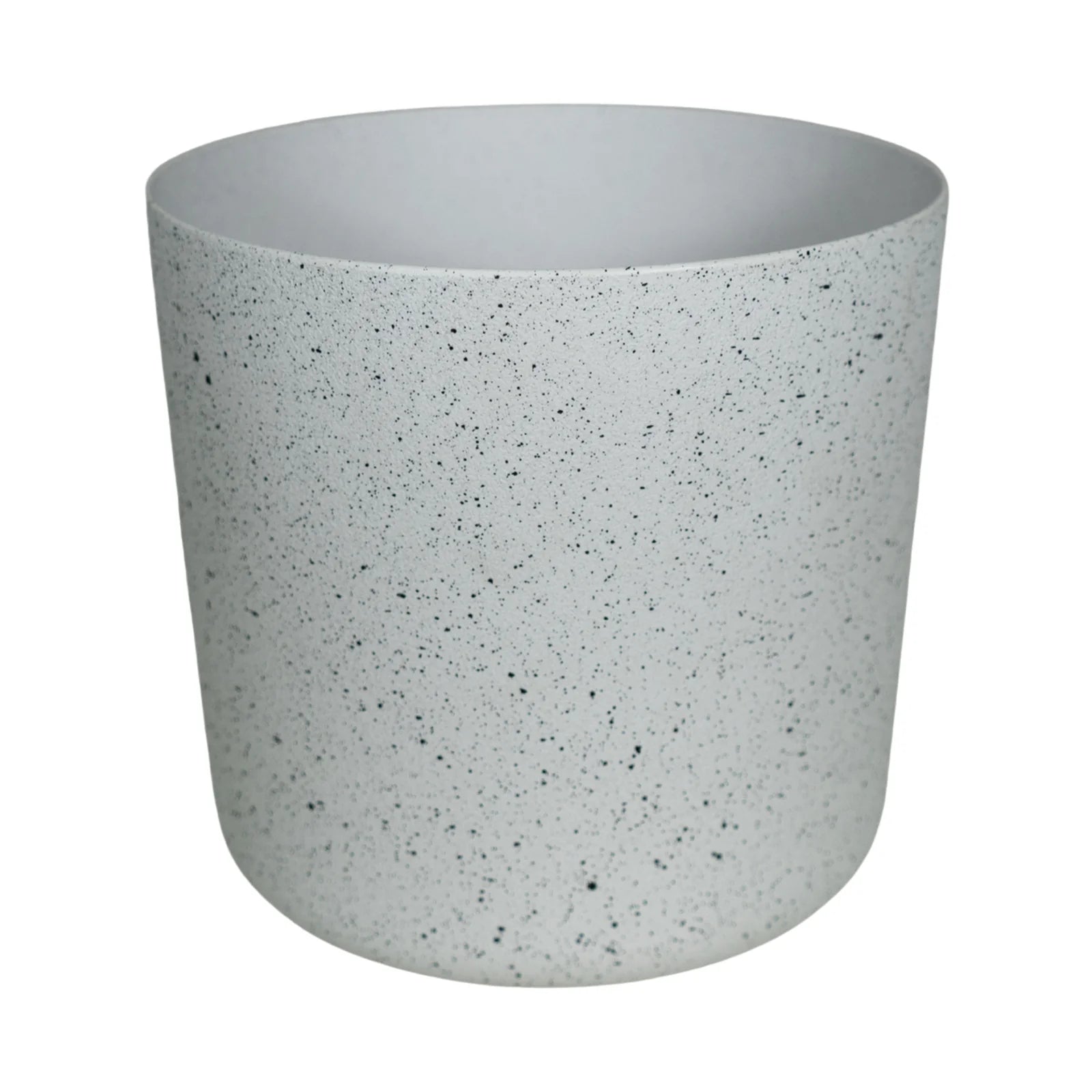 Moda 18cm White Stonelite Sphere Planter, small round ball-shaped white lightweight stone-look pot