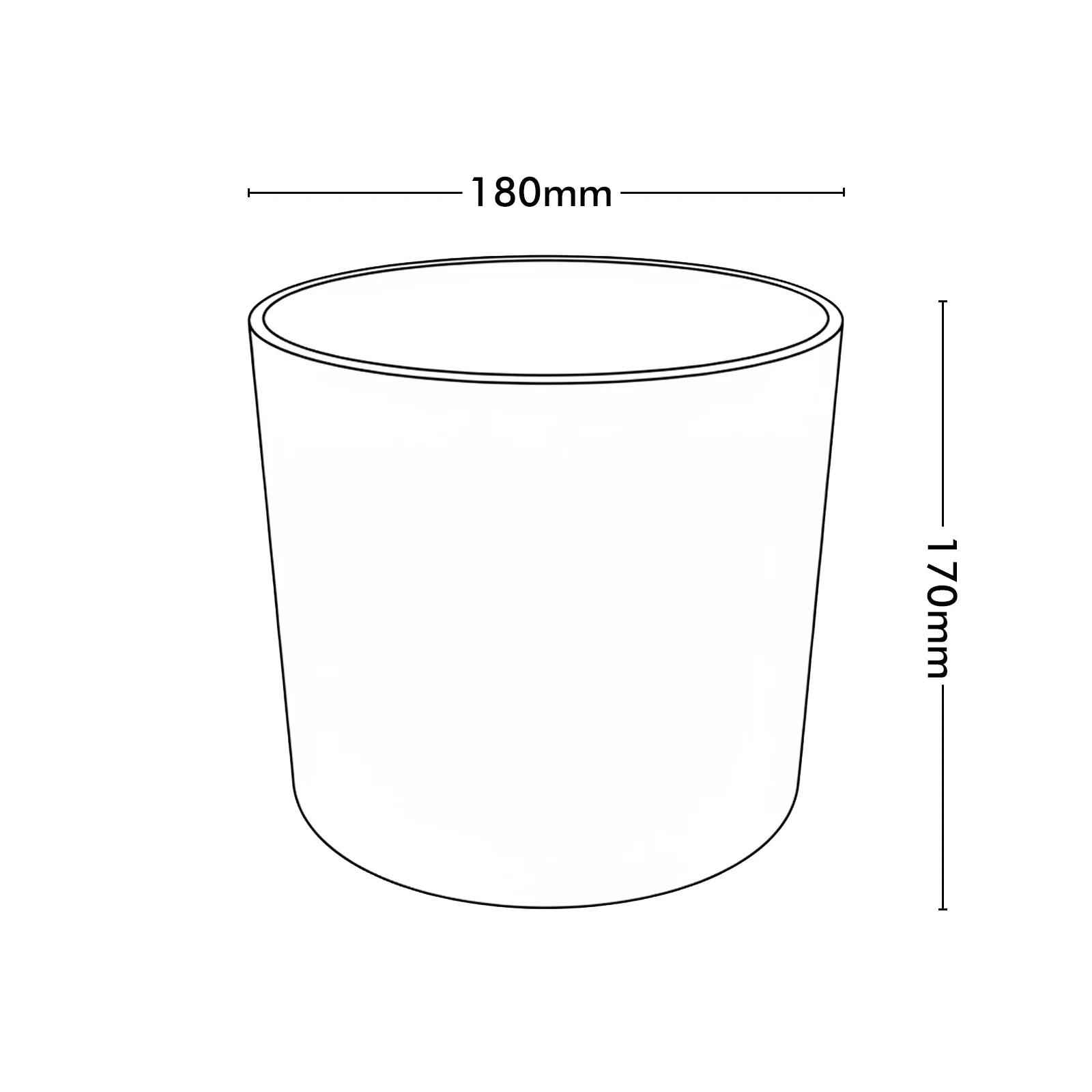 Moda 18cm White Stonelite Sphere Planter, small round ball-shaped white lightweight stone-look pot