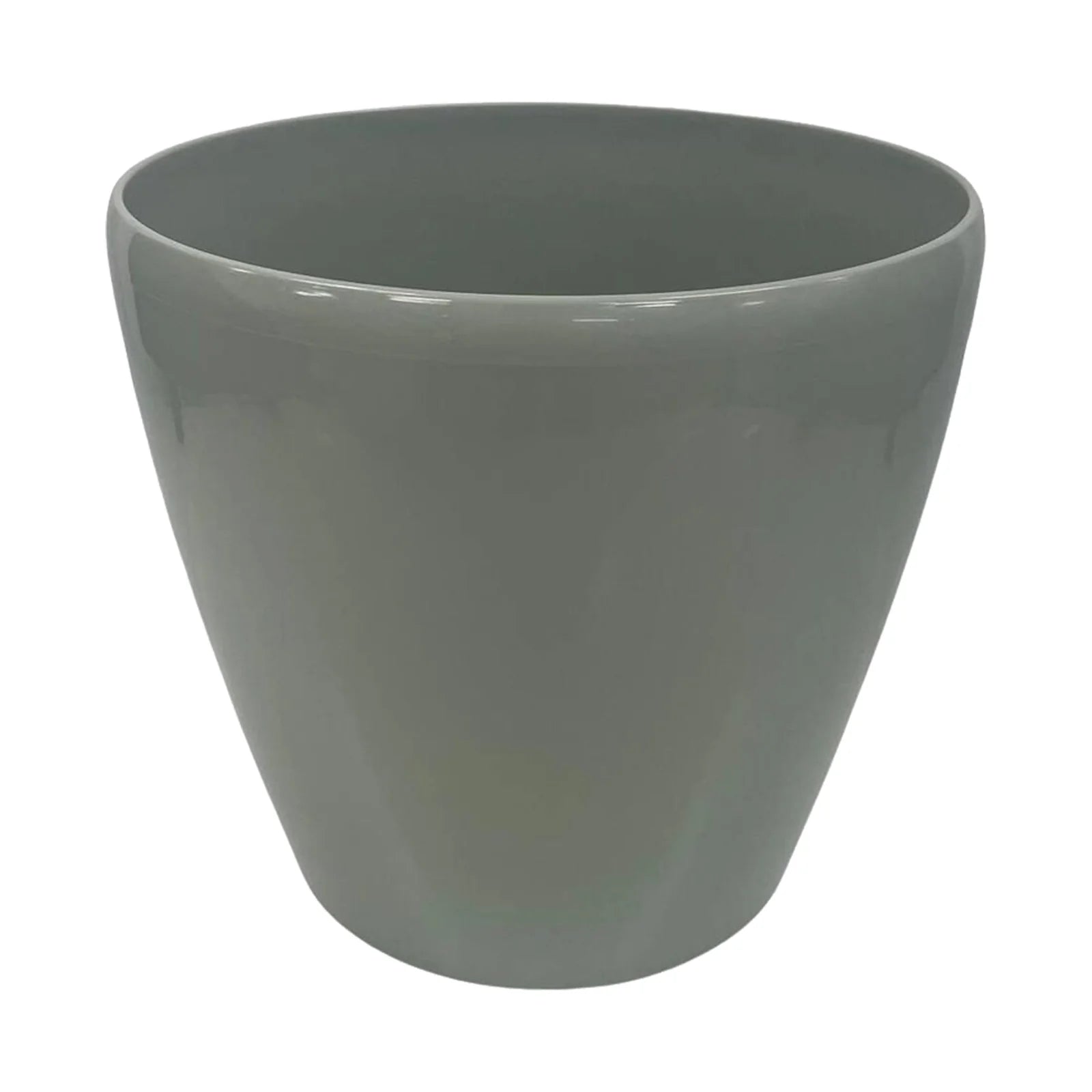 Moda 22cm Blue Round Premium Self-Watering Plastic Pot, medium blue pot with built-in water reservoir