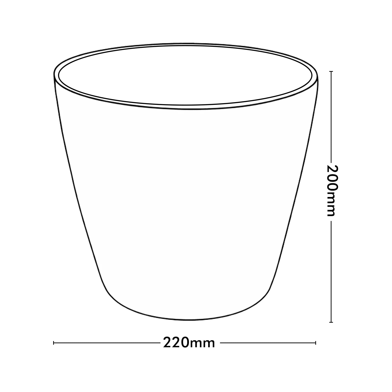 Moda 22cm Blue Round Premium Self-Watering Plastic Pot, medium blue pot with built-in water reservoir