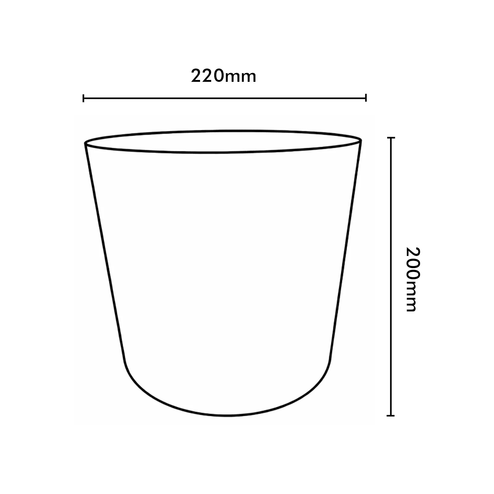 Moda 22cm Charcoal Stonelite Sphere Planter, medium round ball-shaped charcoal lightweight stone-look pot