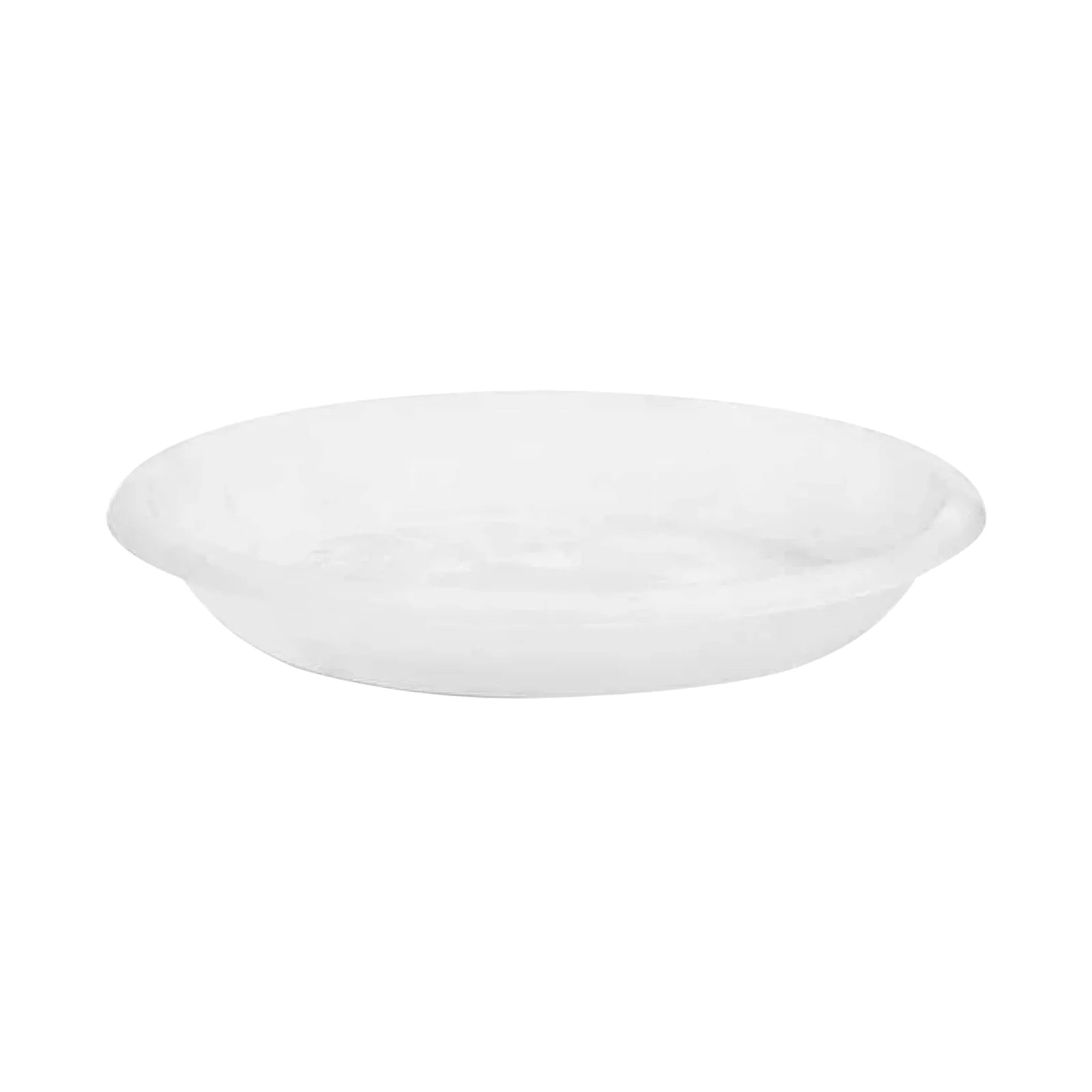 Moda 22cm Clear White Transparent Plant Saucer, large clear plastic drip tray for indoor pots