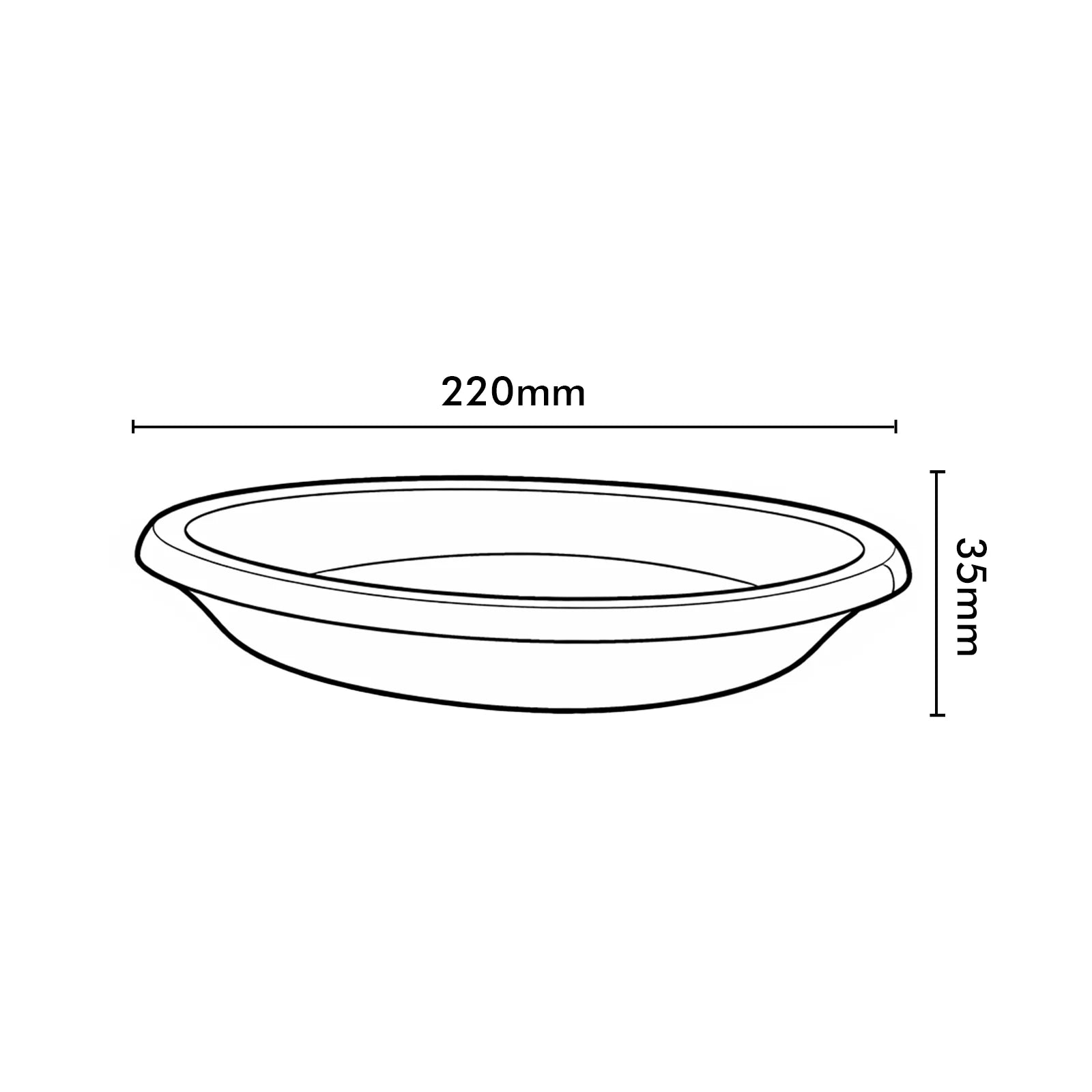 Moda 22cm Purple Transparent Round Plant Saucer, medium purple clear plastic drip tray for indoor pots