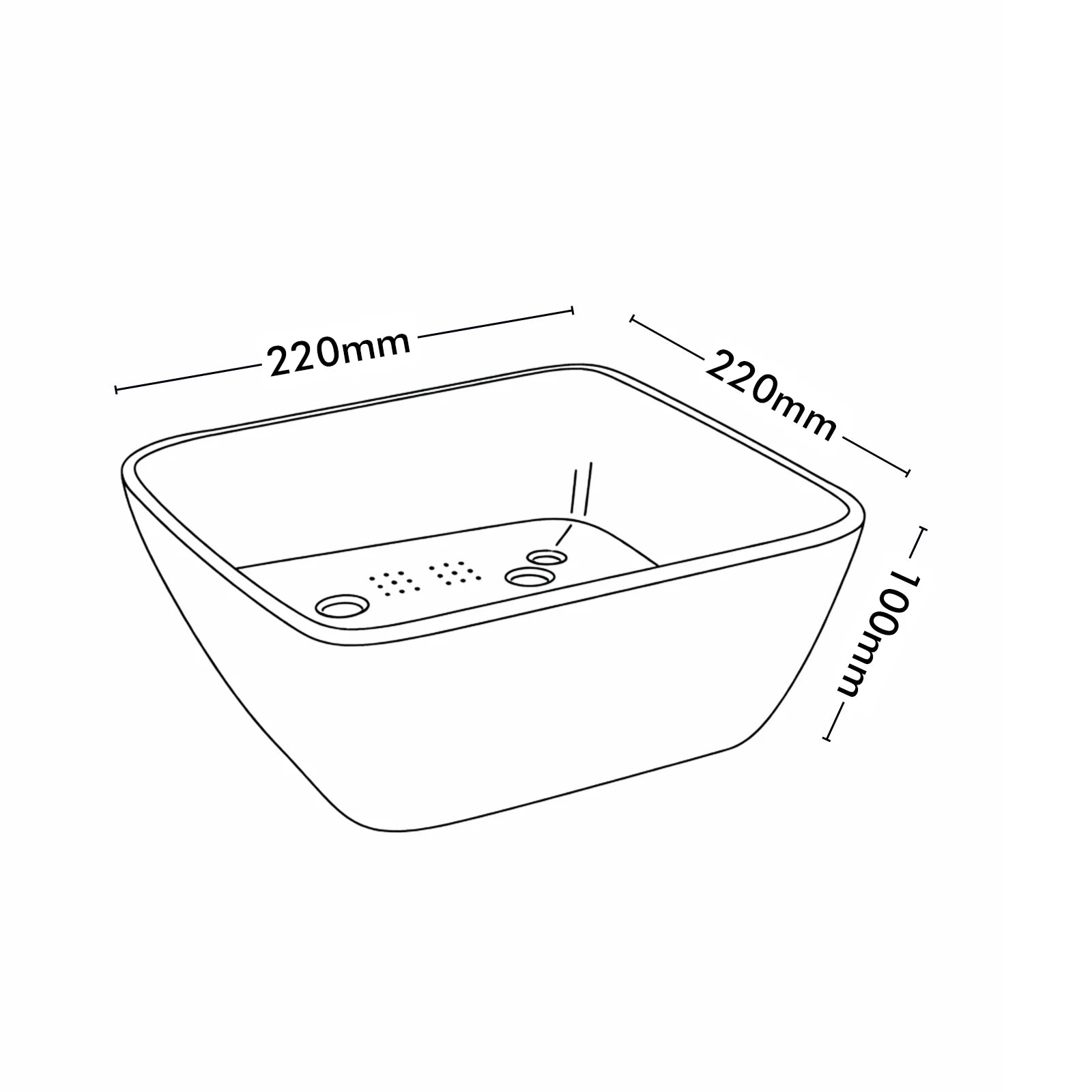 Moda 22cm White Self-Watering Low Bowl Planter, white plastic shallow bowl pot with built-in water reservoir