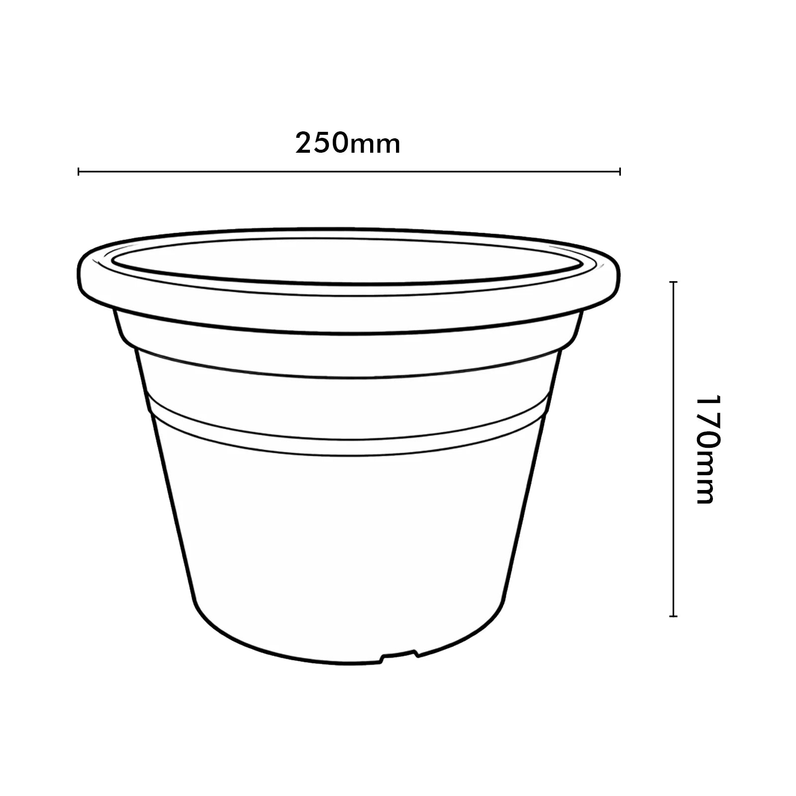 Moda 25cm Aqua Round Transparent Cylinder Planter, medium aqua transparent cylindrical plastic pot for indoor plants