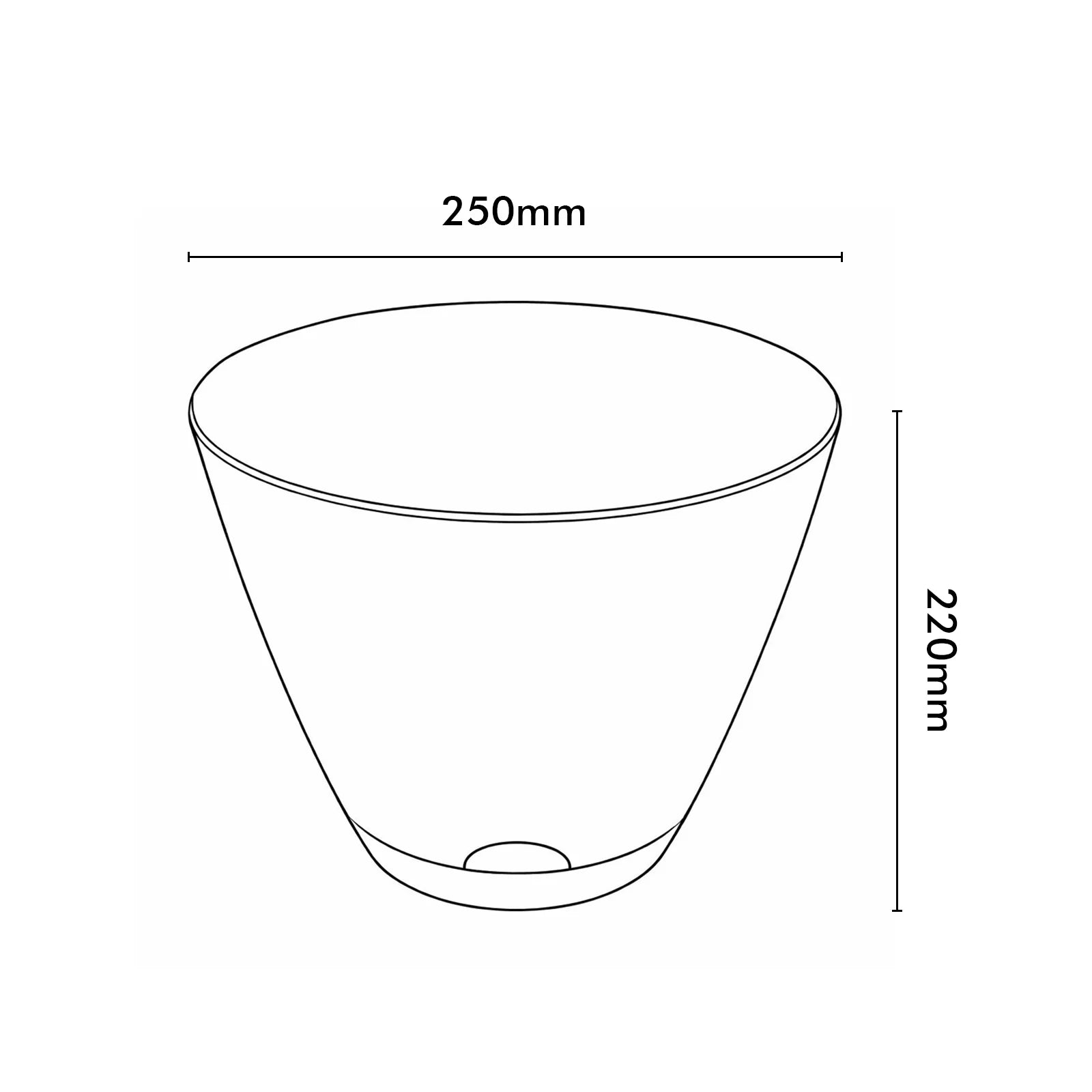 Moda 25cm Grey Oslo Self-Watering Planter, large grey modern round pot with built-in water reservoir