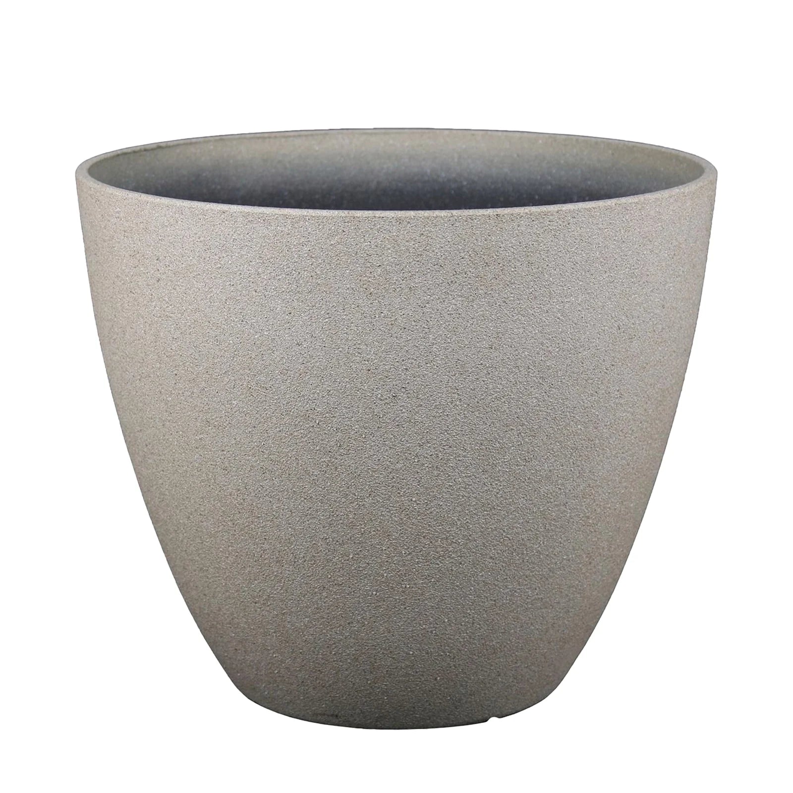 Moda 30cm Sandstone Faux Planter, lightweight sandstone faux stone effect round pot for indoor and outdoor use