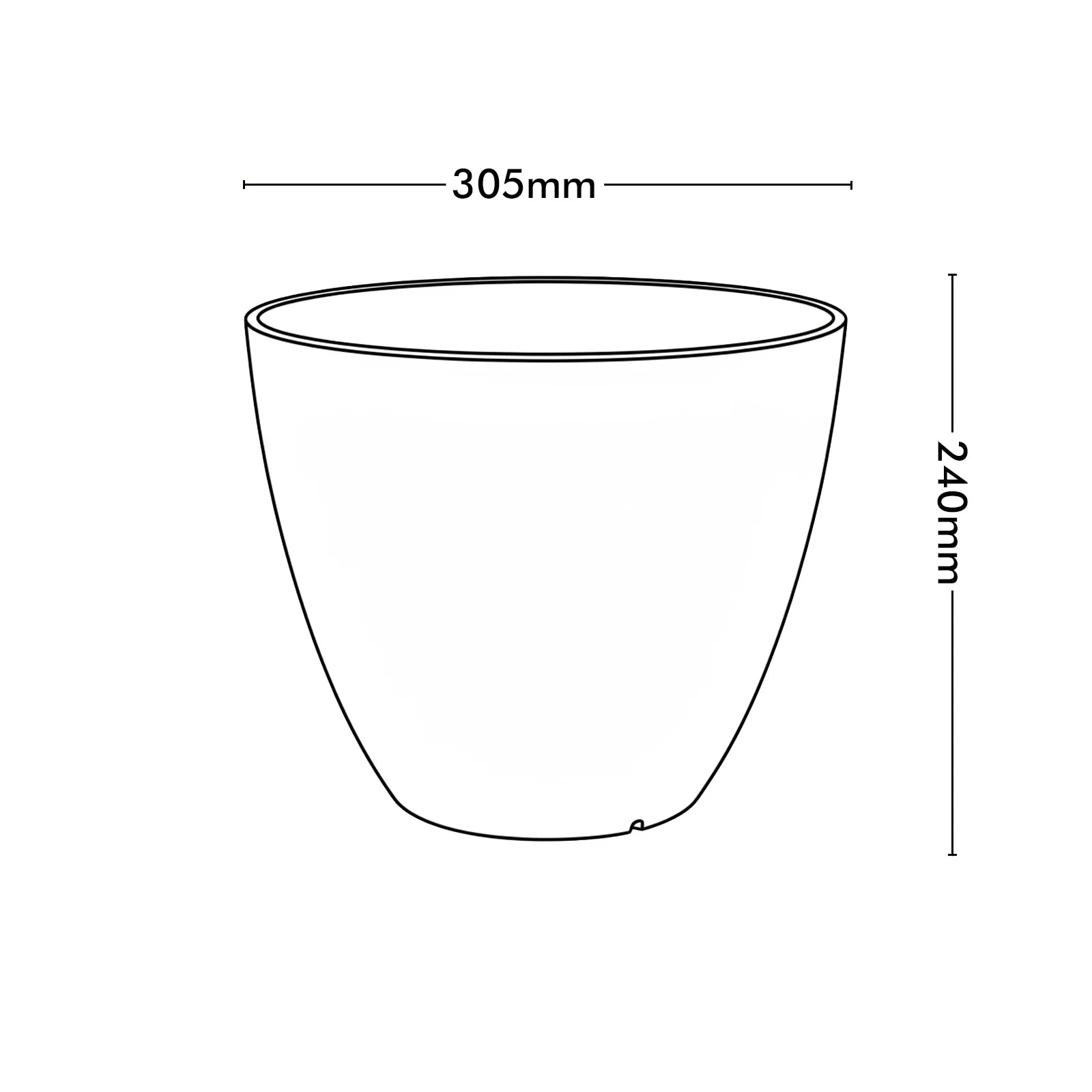 Moda 30cm Sandstone Faux Planter, lightweight sandstone faux stone effect round pot for indoor and outdoor use