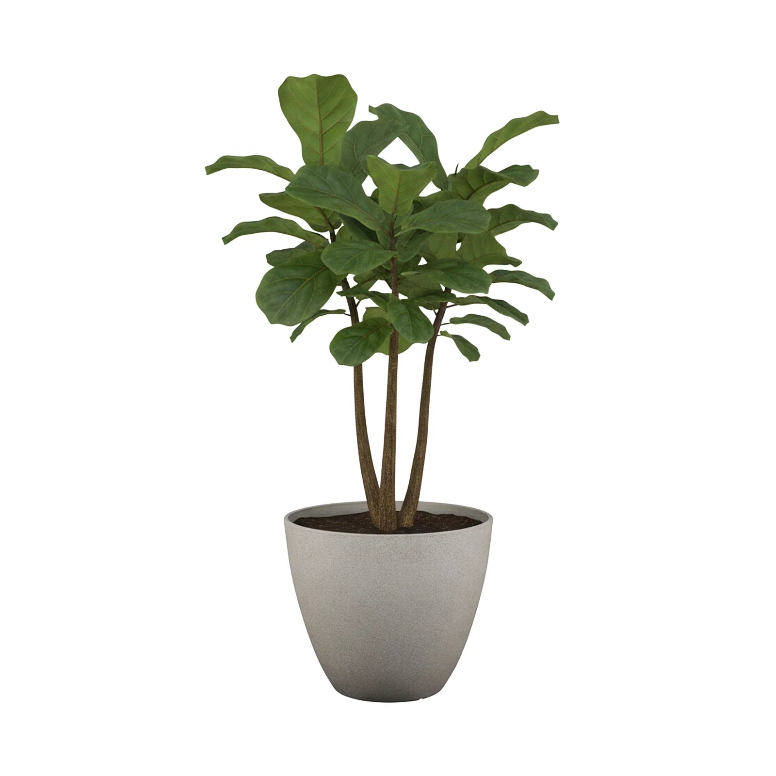 Moda 44cm Sandstone Faux Planter, large lightweight sandstone faux stone effect round pot for indoor and outdoor use