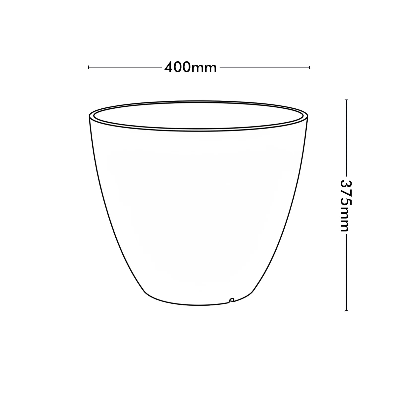 Moda 44cm Sandstone Faux Planter, large lightweight sandstone faux stone effect round pot for indoor and outdoor use