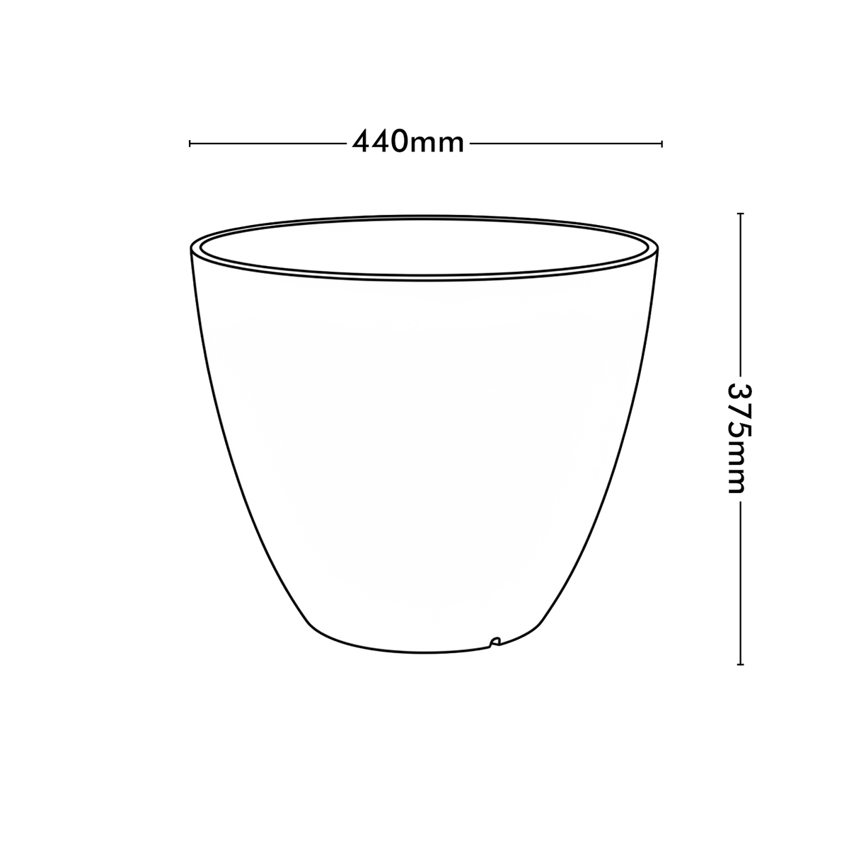 Moda 44cm Sandstone Faux Planter, large lightweight sandstone faux stone effect round pot for indoor and outdoor use