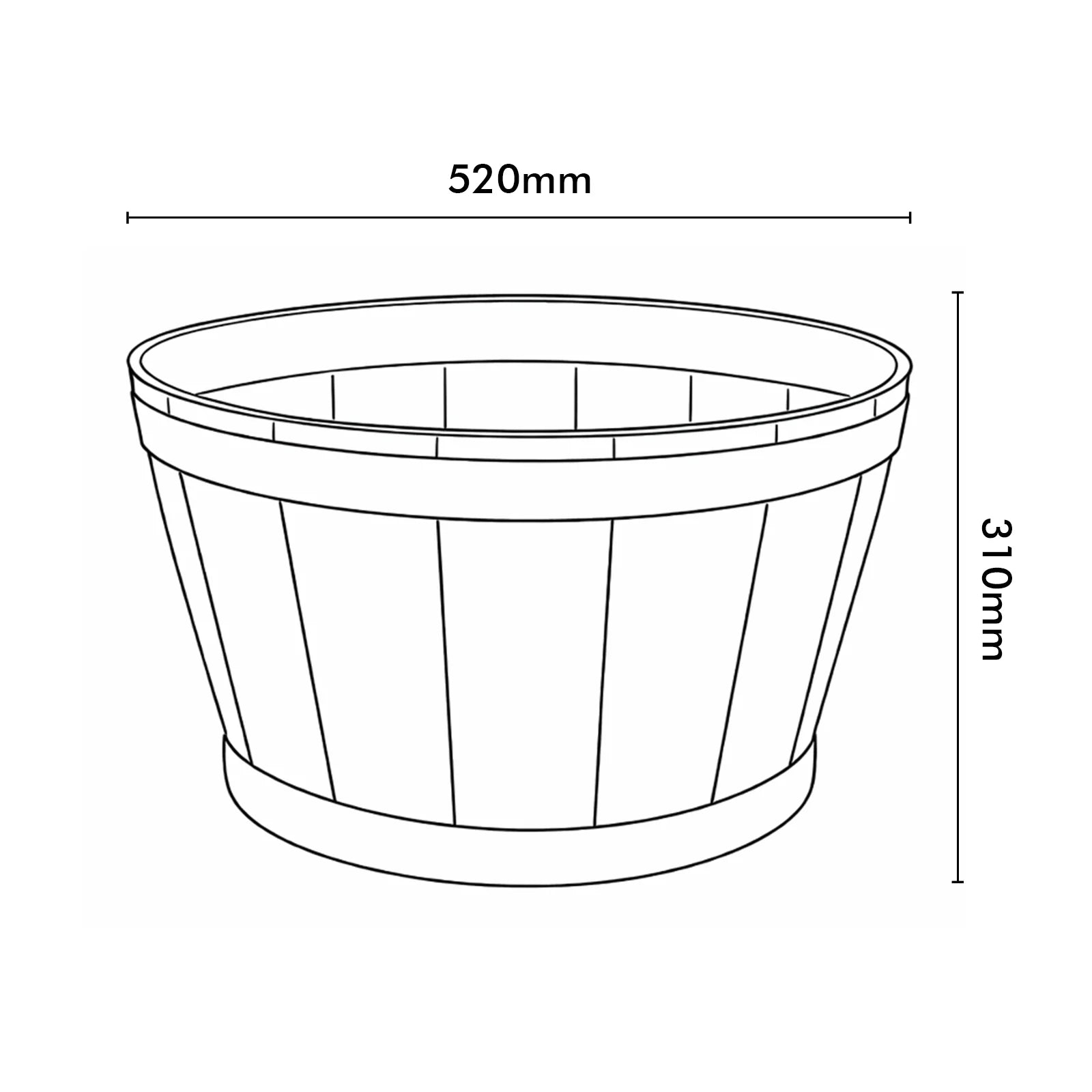 Moda 52 x 31cm Resin Whiskey Barrel Planter, large rustic barrel-shaped resin planter for outdoor gardens