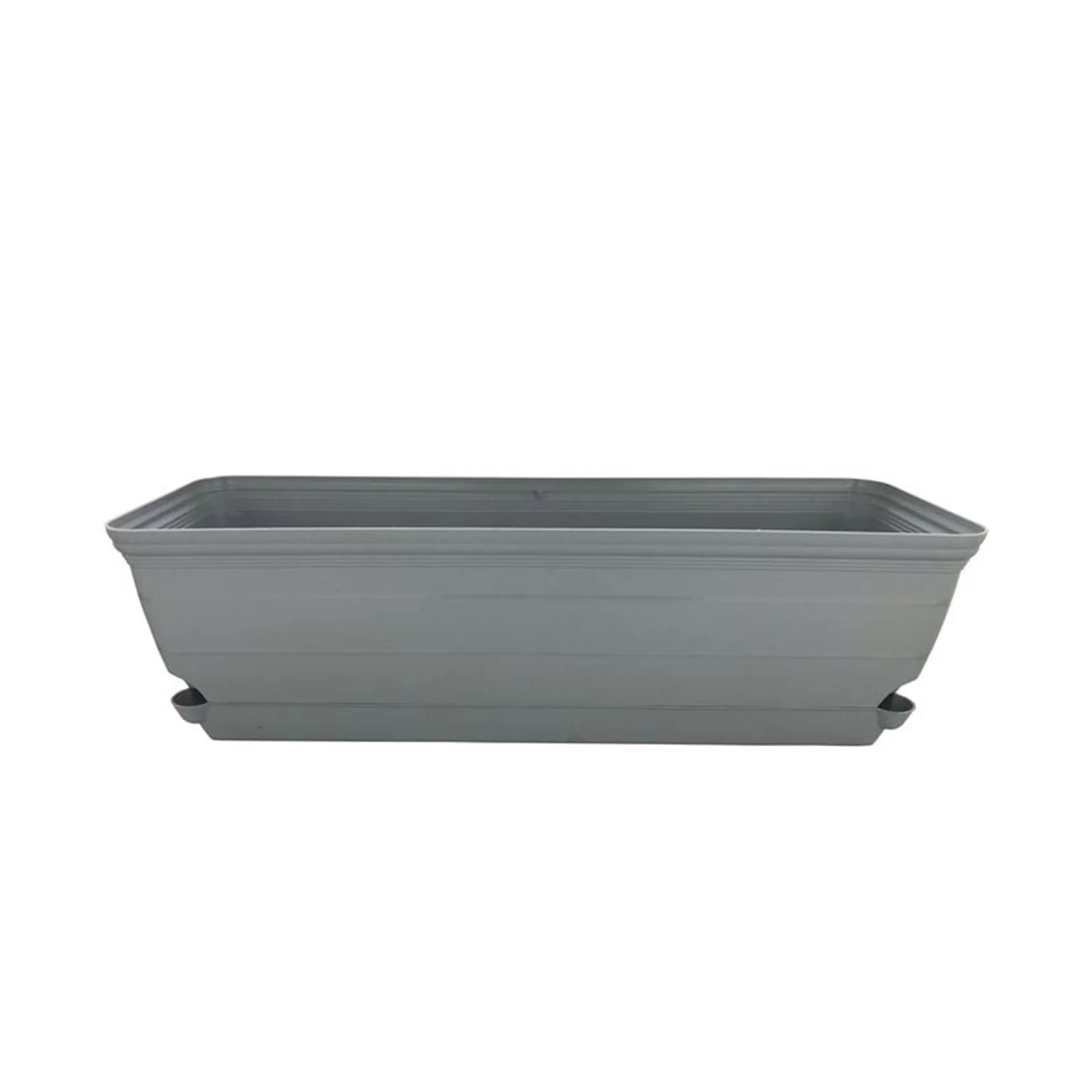 Moda Grey 60cm Roman Trough Self-Watering Planter, large classic-style grey rectangular trough with self-watering system